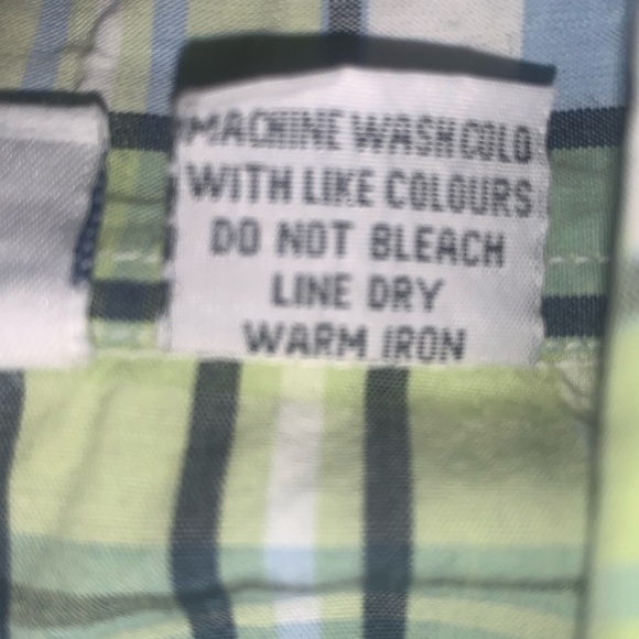 ÁNGEL RANCH plaid western shirt, blue/green, pretty pearl snaps. Size L - Picture 9 of 15